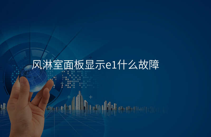 风淋室面板显示e1什么故障