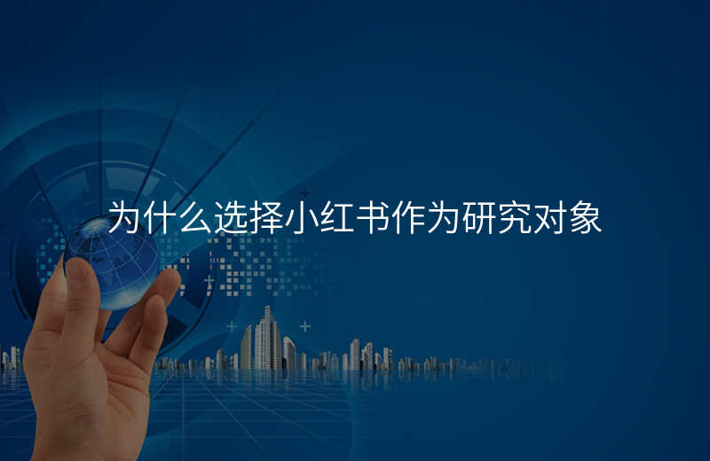 为什么选择小红书作为研究对象