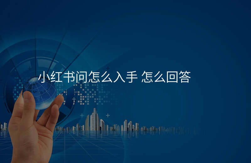 小红书问怎么入手 怎么回答