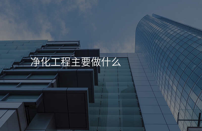净化工程主要做什么
