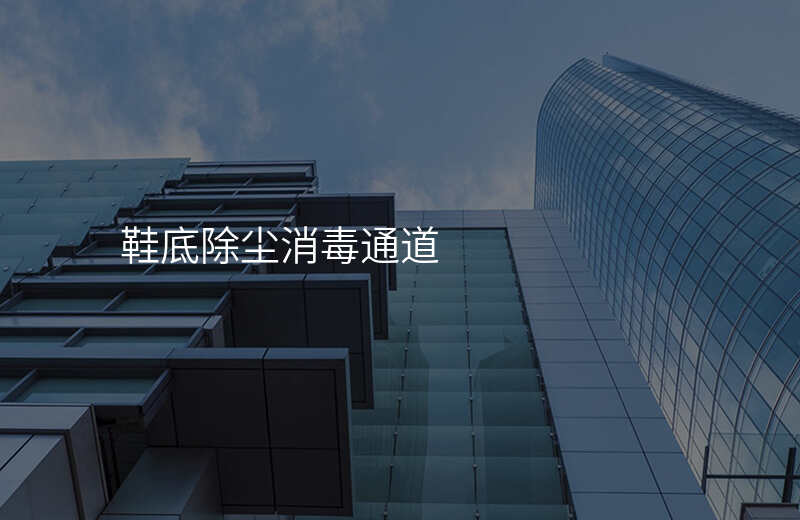鞋底除尘消毒通道