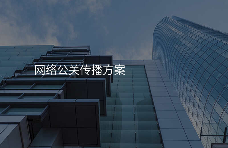 网络公关传播方案