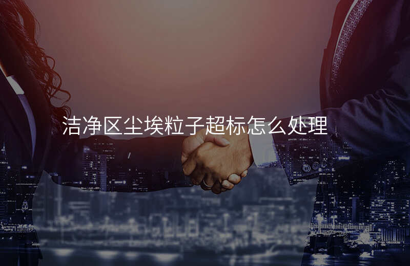 洁净区尘埃粒子超标怎么处理