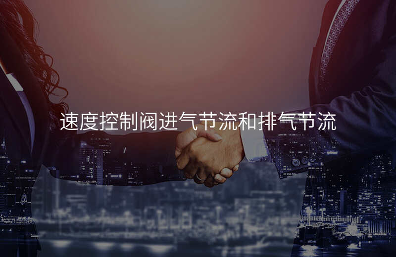 速度控制阀进气节流和排气节流