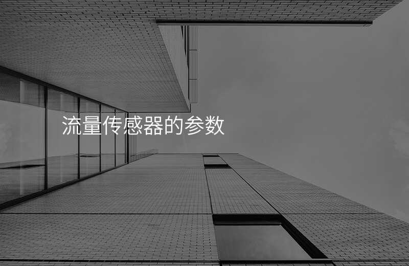 流量传感器的参数
