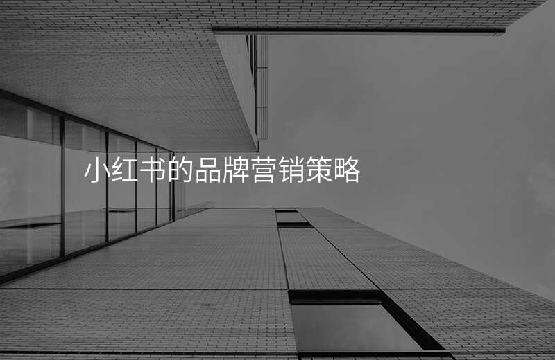 小红书的品牌营销策略
