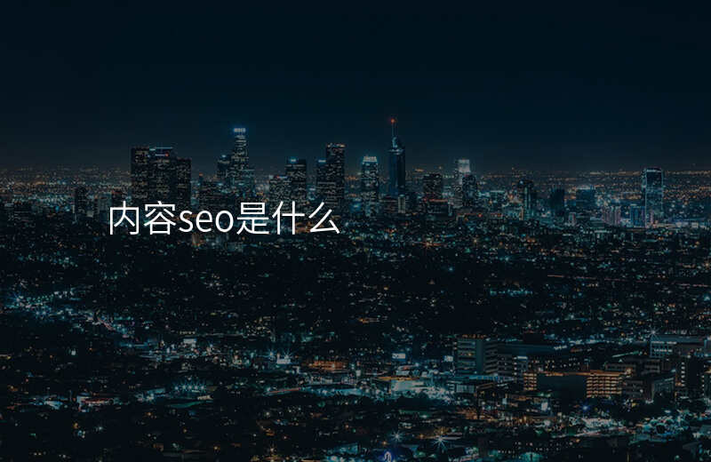 内容seo是什么