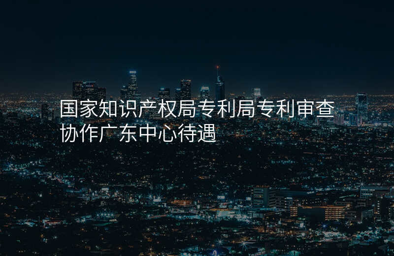 国家知识产权局专利局专利审查协作广东中心待遇