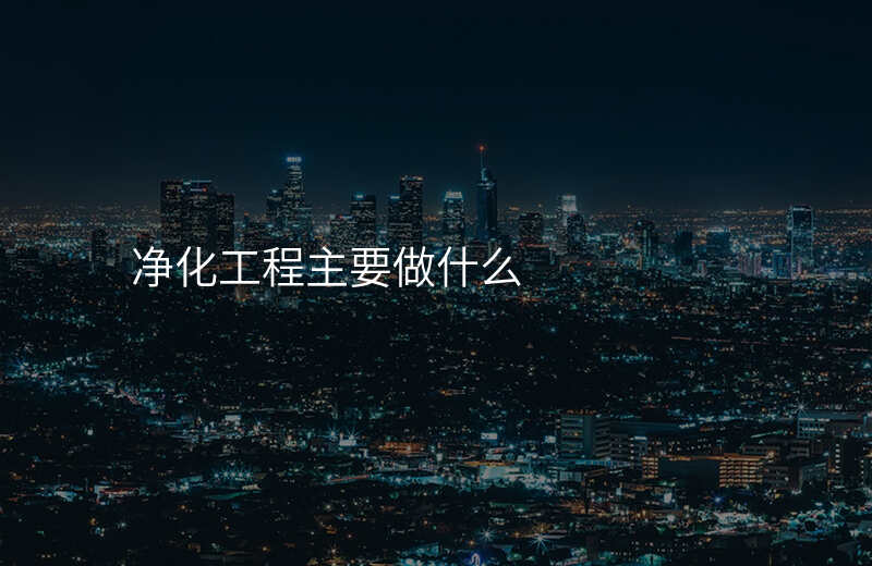 净化工程主要做什么