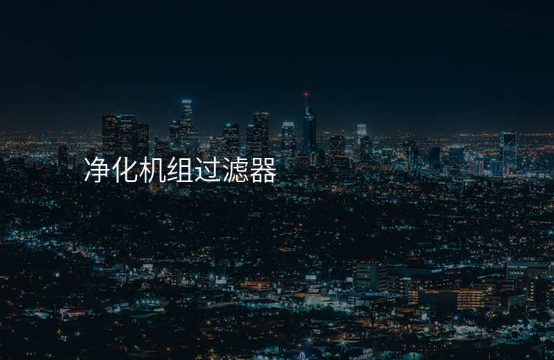 净化机组过滤器