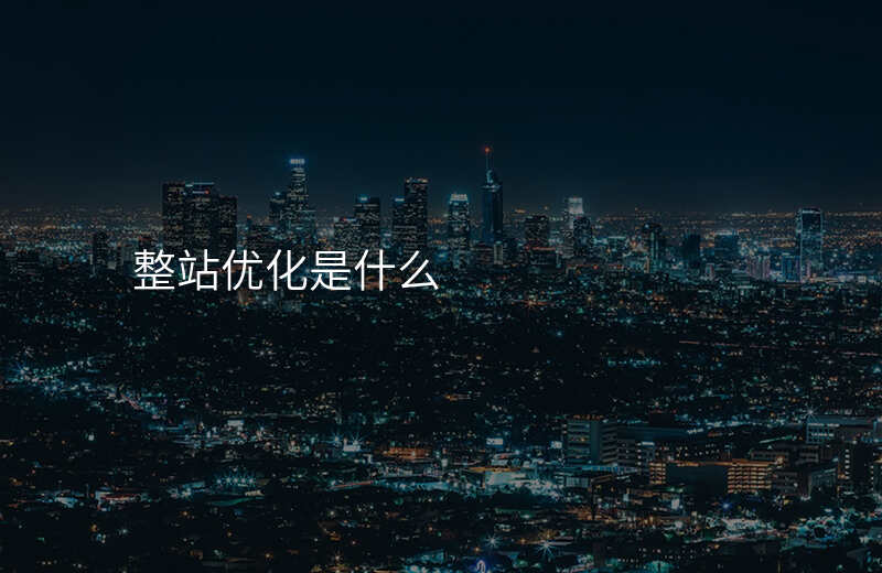 整站优化是什么
