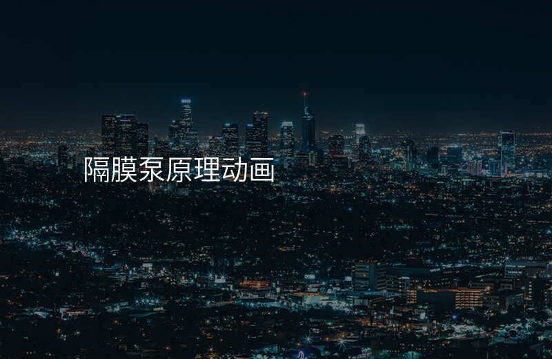 隔膜泵原理动画