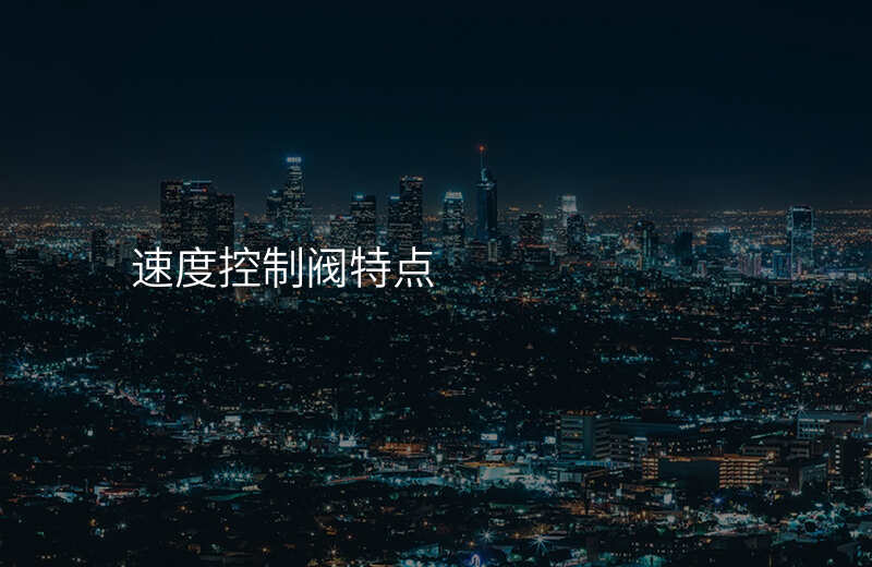 速度控制阀特点