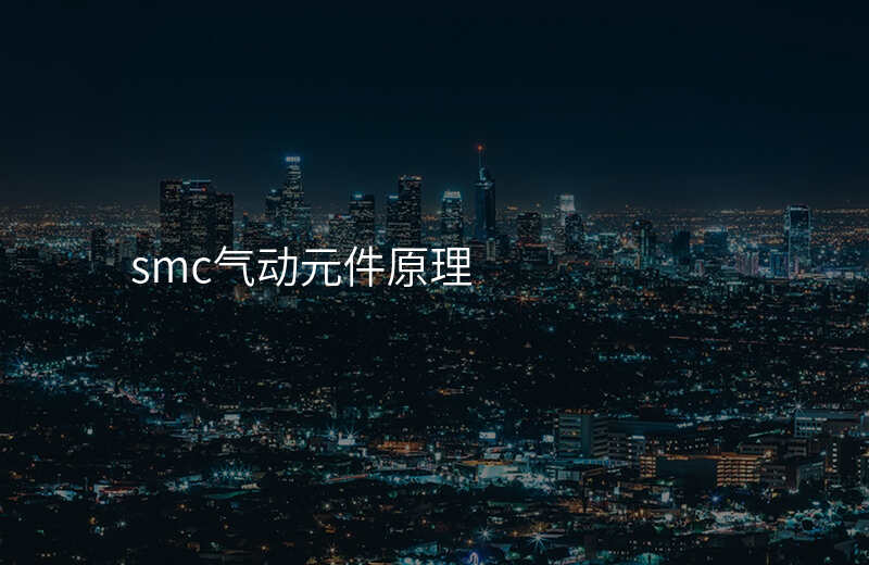 smc气动元件原理