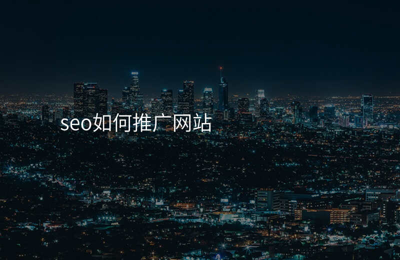seo如何推广网站