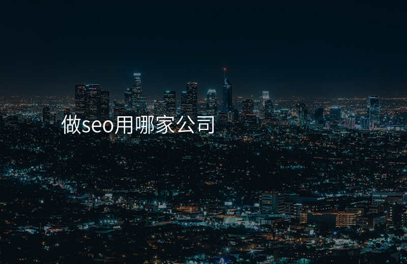 做seo用哪家公司
