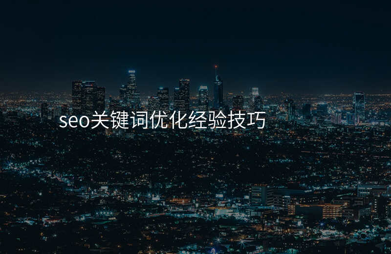seo关键词优化经验技巧