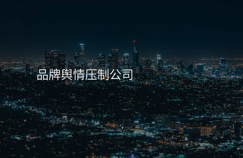 品牌舆情压制公司