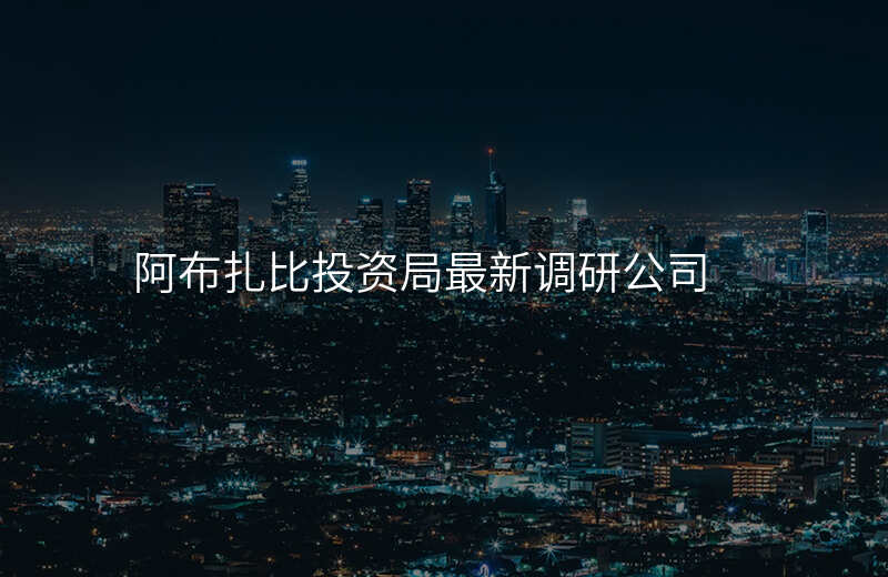 阿布扎比投资局最新调研公司