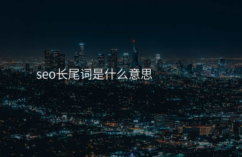 seo长尾词是什么意思