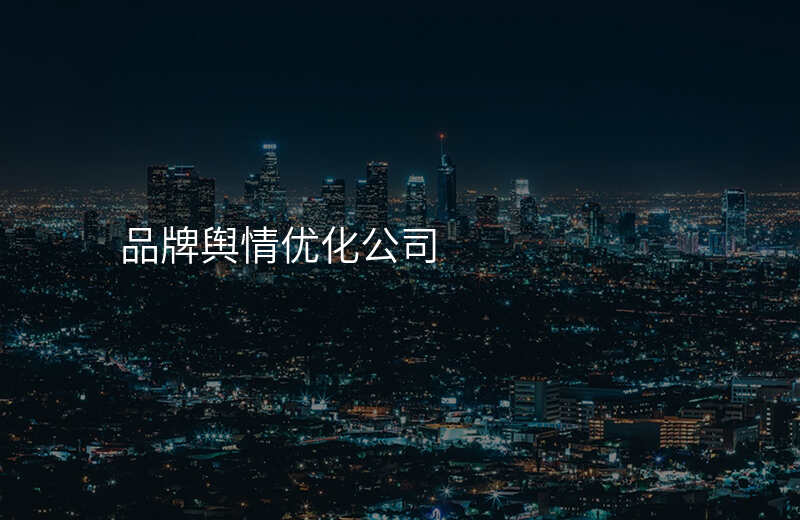 品牌舆情优化公司