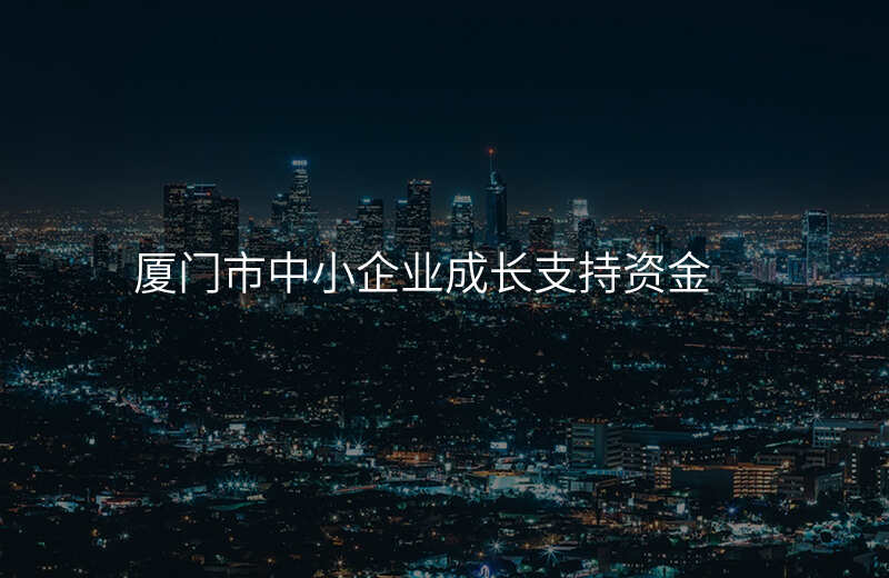 厦门市中小企业成长支持资金