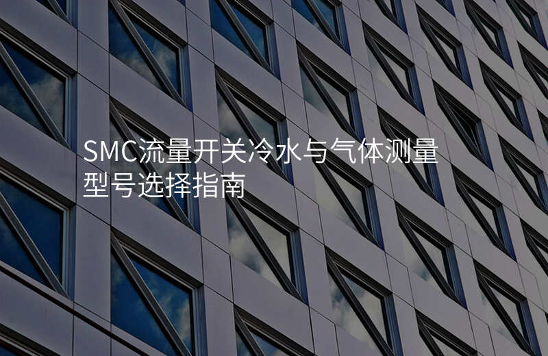SMC流量开关冷水与气体测量型号选择指南