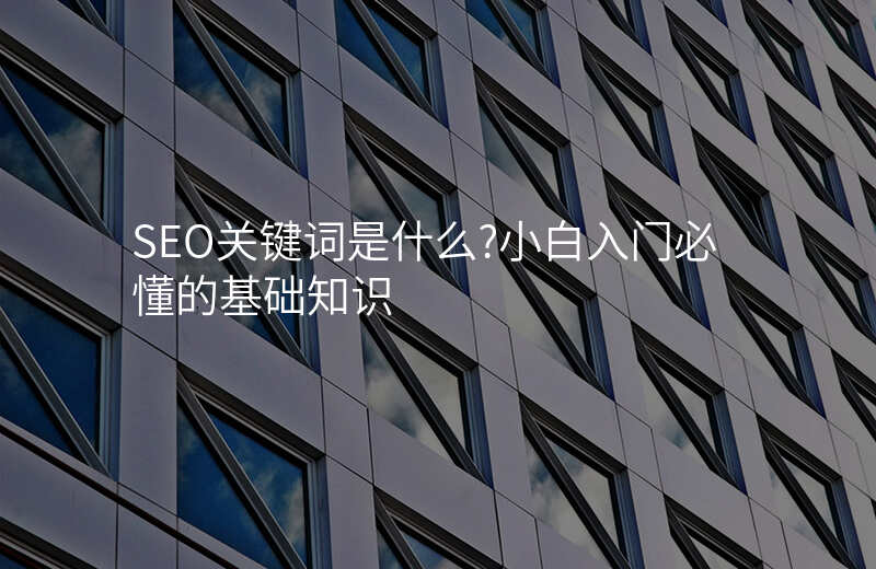 SEO关键词是什么?小白入门必懂的基础知识