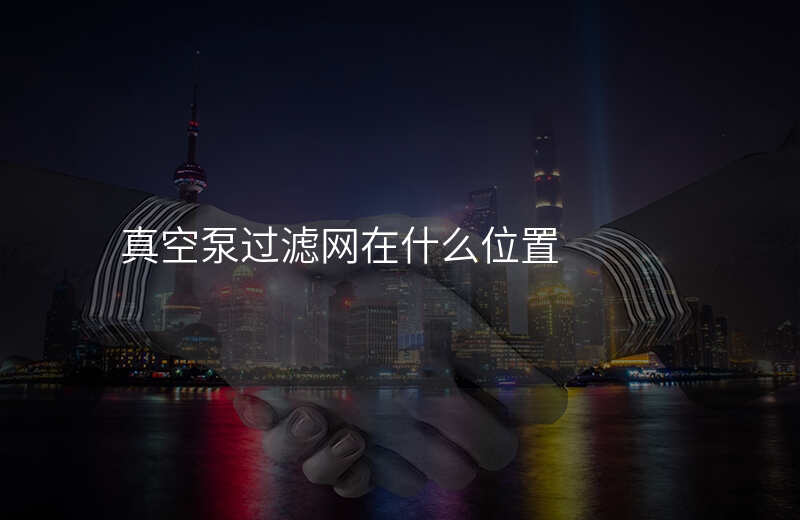真空泵过滤网在什么位置