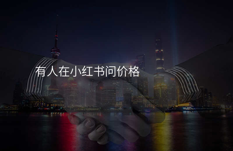 有人在小红书问价格