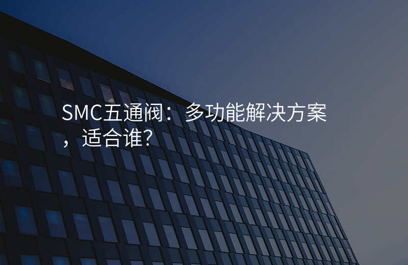 SMC五通阀:多功能解决方案,适合谁?