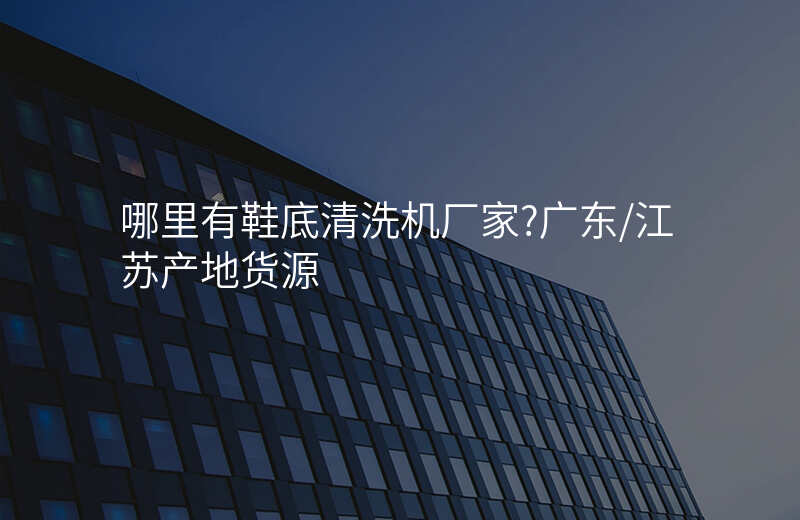 哪里有鞋底清洗机厂家?广东/江苏产地货源
