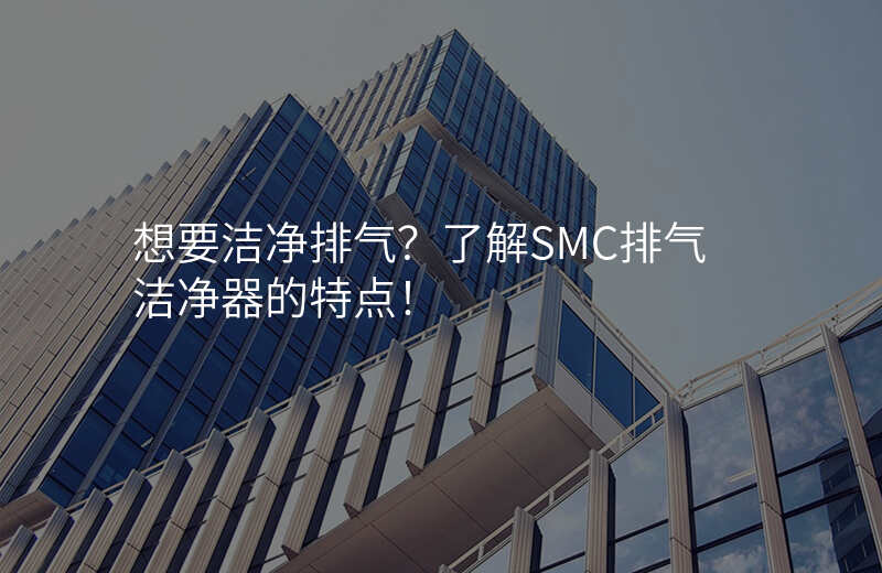 想要洁净排气?了解SMC排气洁净器的特点!