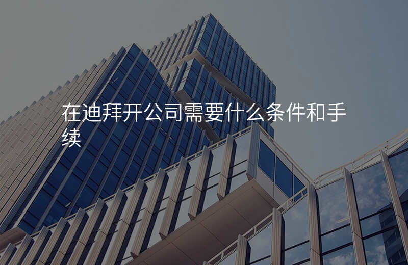 在迪拜开公司需要什么条件和手续