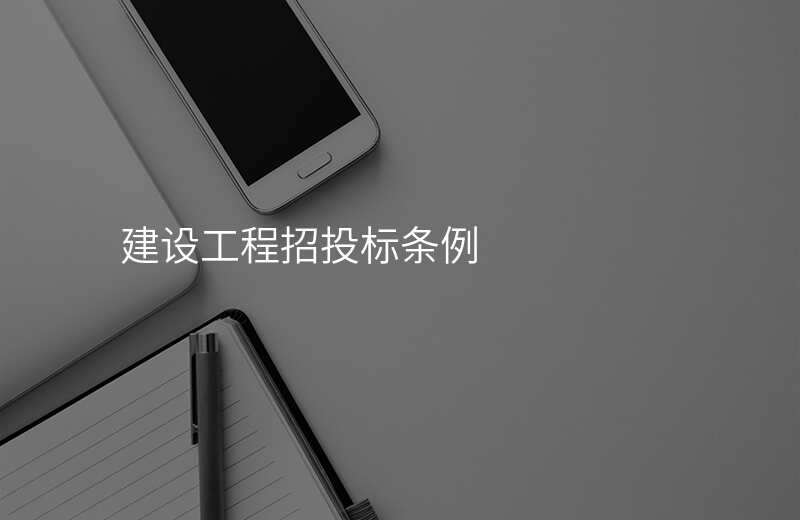 建设工程招投标条例