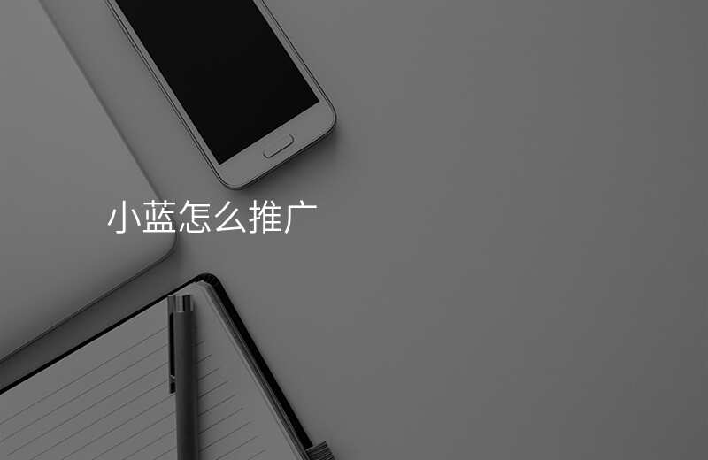 小蓝怎么推广