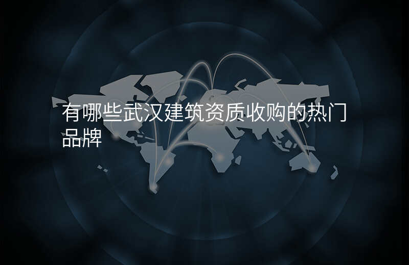 有哪些武汉建筑资质收购的热门品牌