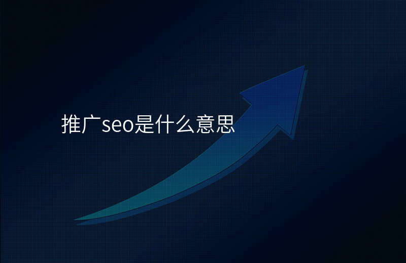 推广seo是什么意思