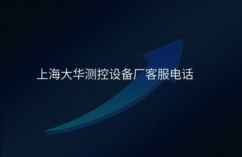 上海大华测控设备厂客服电话
