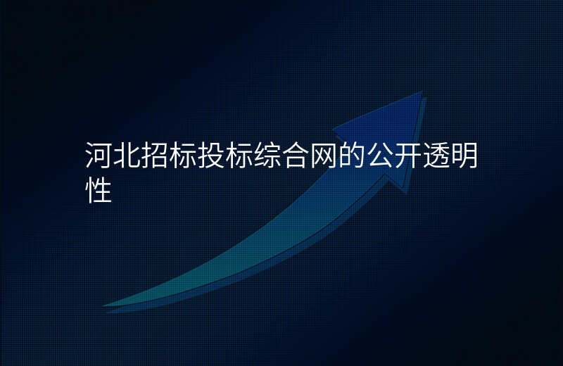 河北招标投标综合网的公开透明性