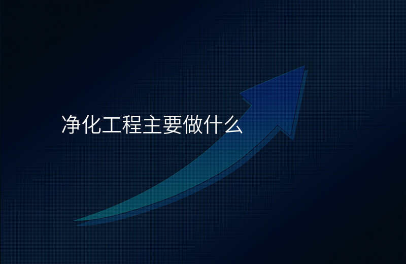 净化工程主要做什么