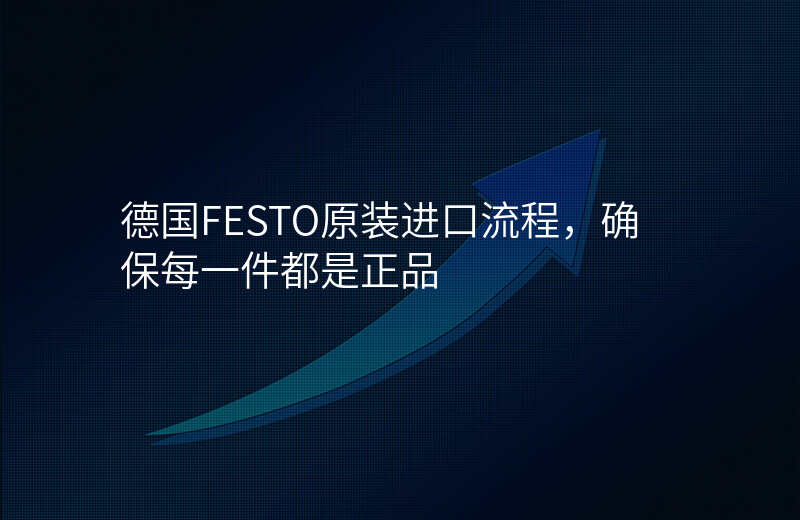 德国FESTO原装进口流程,确保每一件都是正品