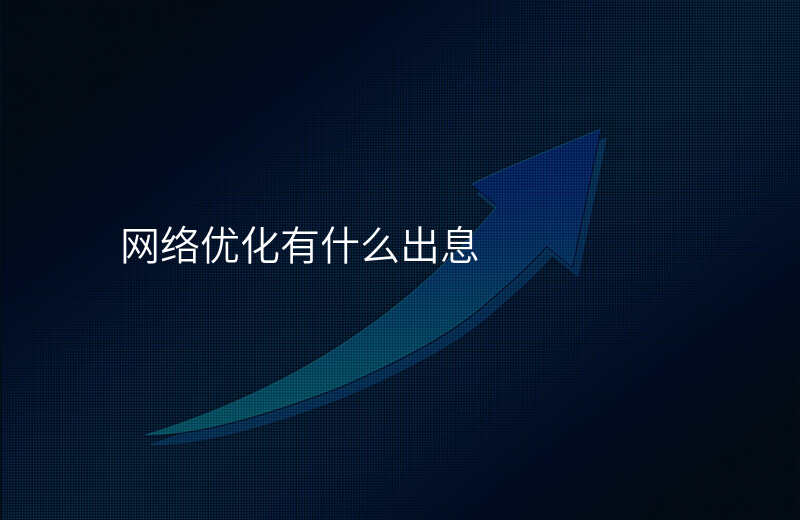 网络优化有什么出息