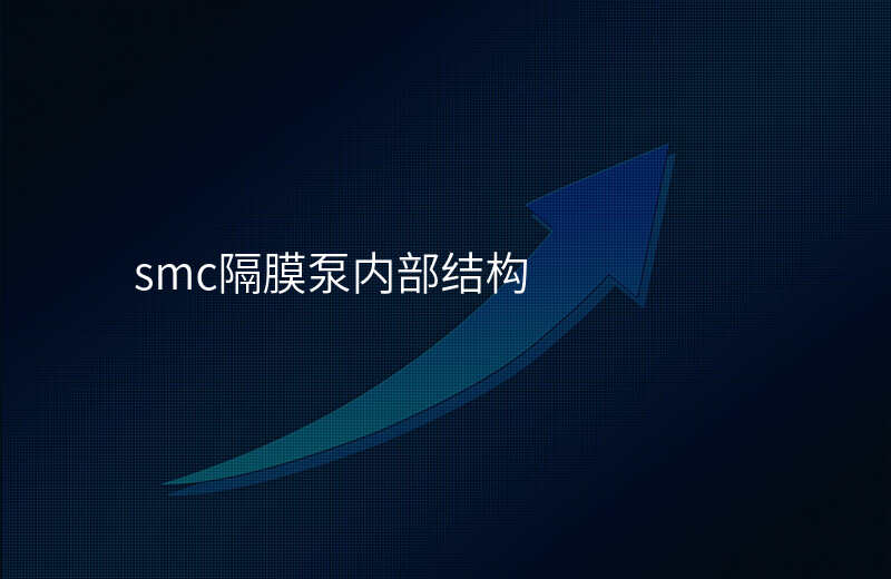 smc隔膜泵内部结构