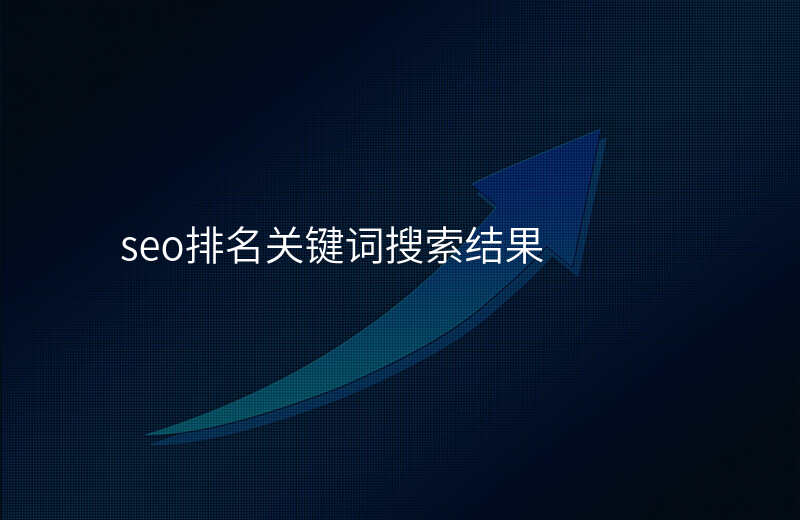 seo排名关键词搜索结果