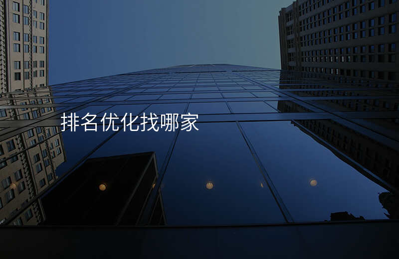 排名优化找哪家
