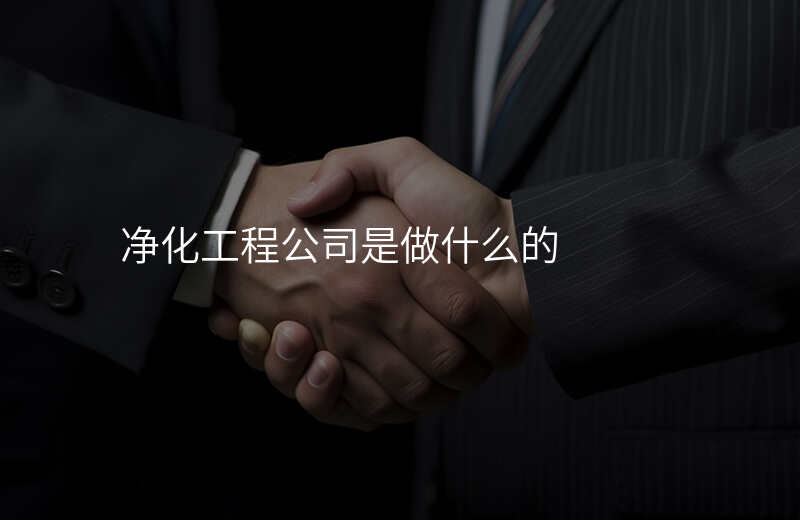 净化工程公司是做什么的