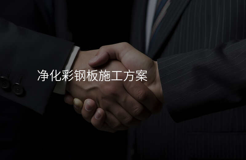 净化彩钢板施工方案