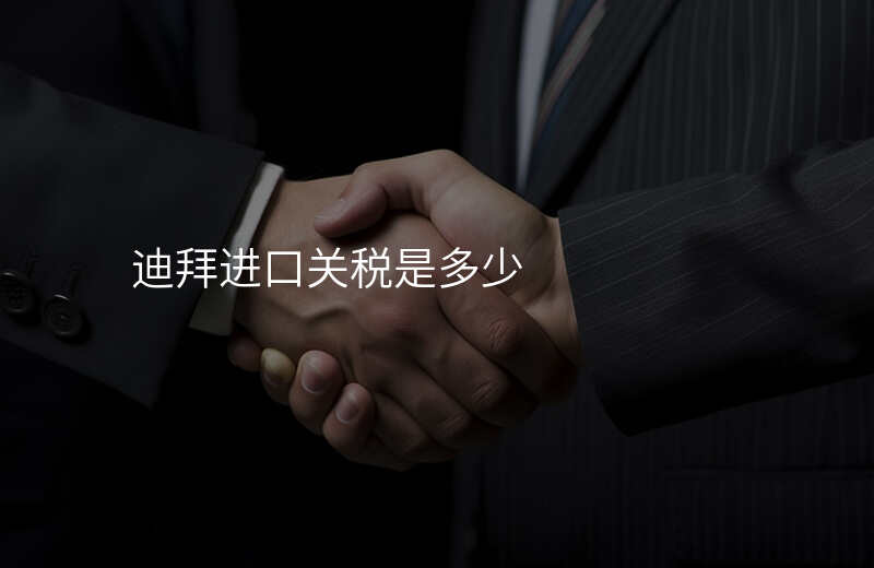 迪拜进口关税是多少