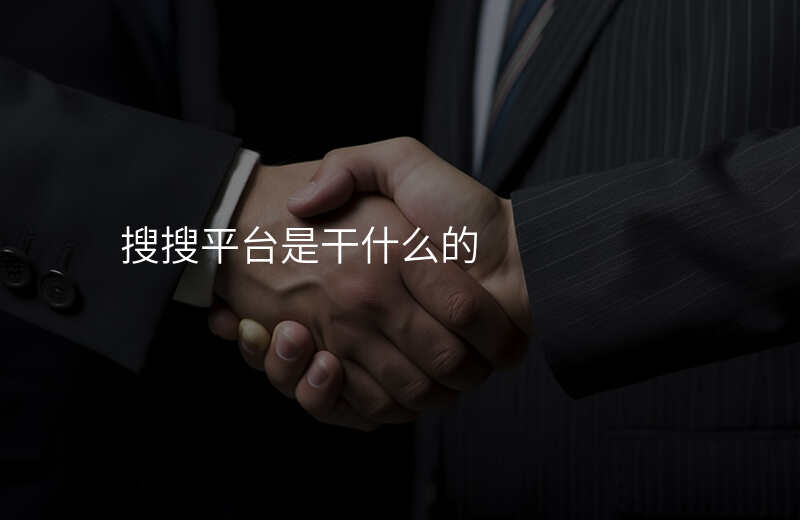 搜搜平台是干什么的